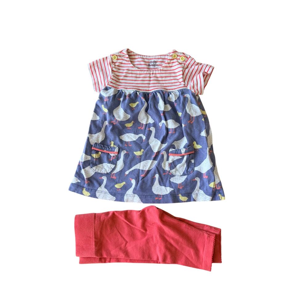 Baby Boden Goose Tunic & Leggings Set - Girls 6-12M - Picture 2 of 9